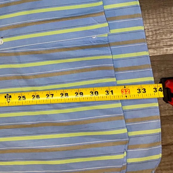 Lorezini Made in Italy Men's 100% Button Down Long Sleeve size L - Picture 4 of 4